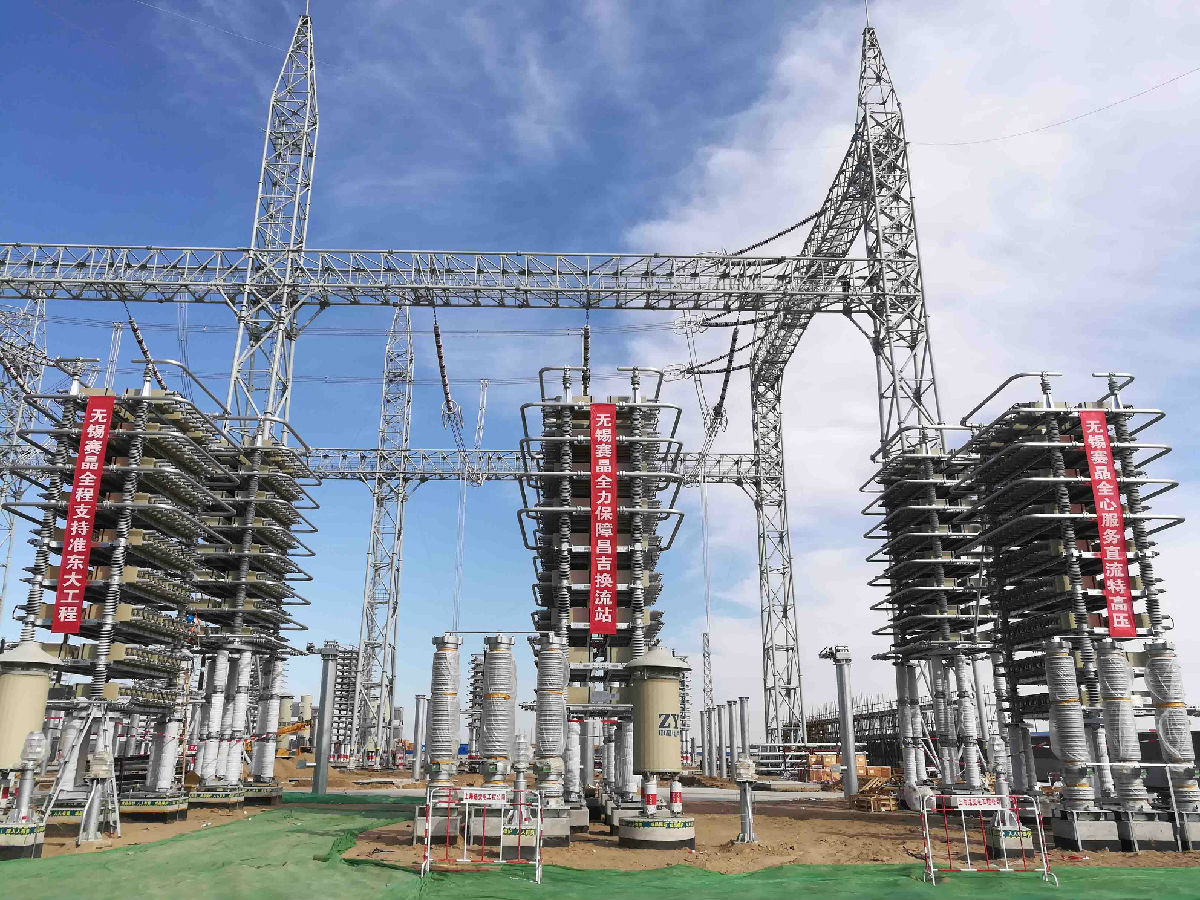 賽晶特高壓直流輸電昌吉換流站項目&mdash;&mdash;濾波器組電容器安裝完成